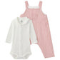 Petit Bateau Baby 2 PC Set Long Sleeve Bodysuit + Overall (1m)