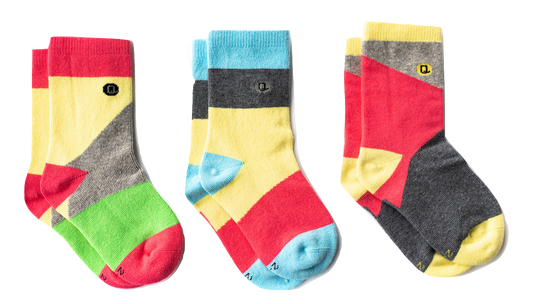 Q for Quinn - Socks | Blocks of Colour, Organic Toddler, Kids Socks