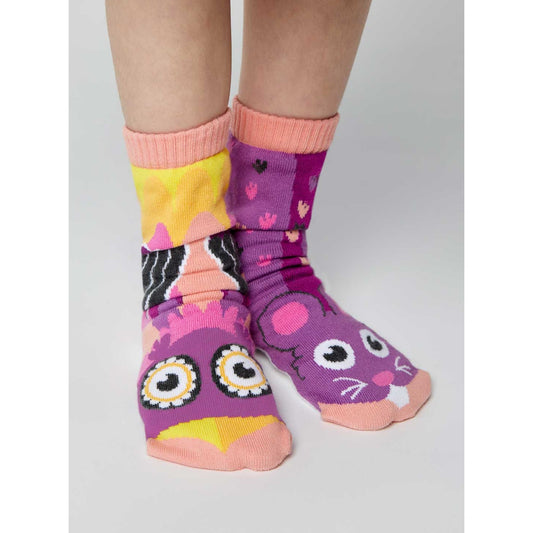 Owl & Mouse | Kids Socks | Mismatched Cute Socks