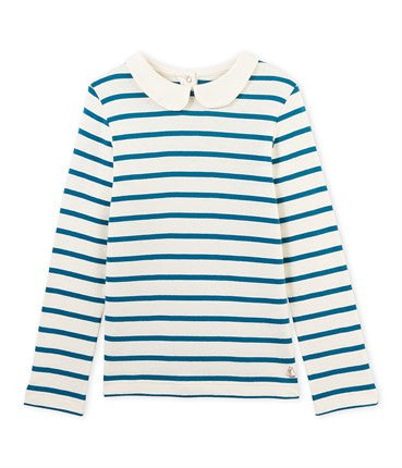 Petit Bateau Long-Sleeved Striped T-shirt (Size 3, 12)