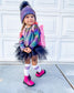 Girls Sutton Tutu Skirt with Attached Shorts in Black