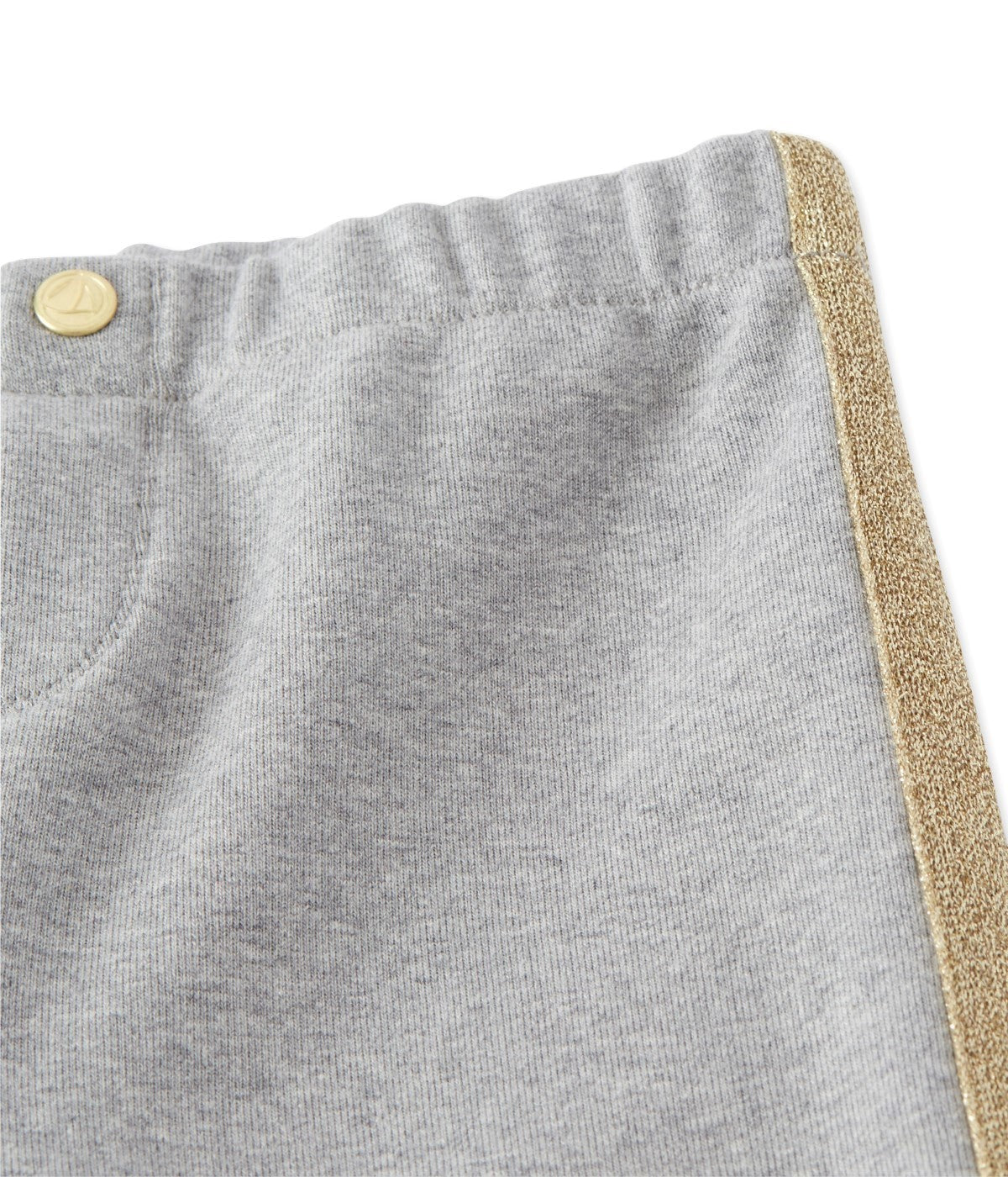 Petit Bateau Girls Pants with Gold Side Details (Size 8, 10, 12)