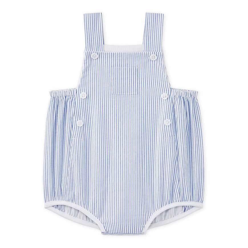 Petit Bateau Baby Boy Striped Overall