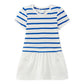 Petit Bateau Short Sleeve Striped Top Dress with Tulle Skirt (12m, 18m, 24m, 36m, 3Y, 4Y, 5Y, 6Y, 10Y, 12Y)