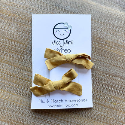 Set of 2 Hair Clips Bows