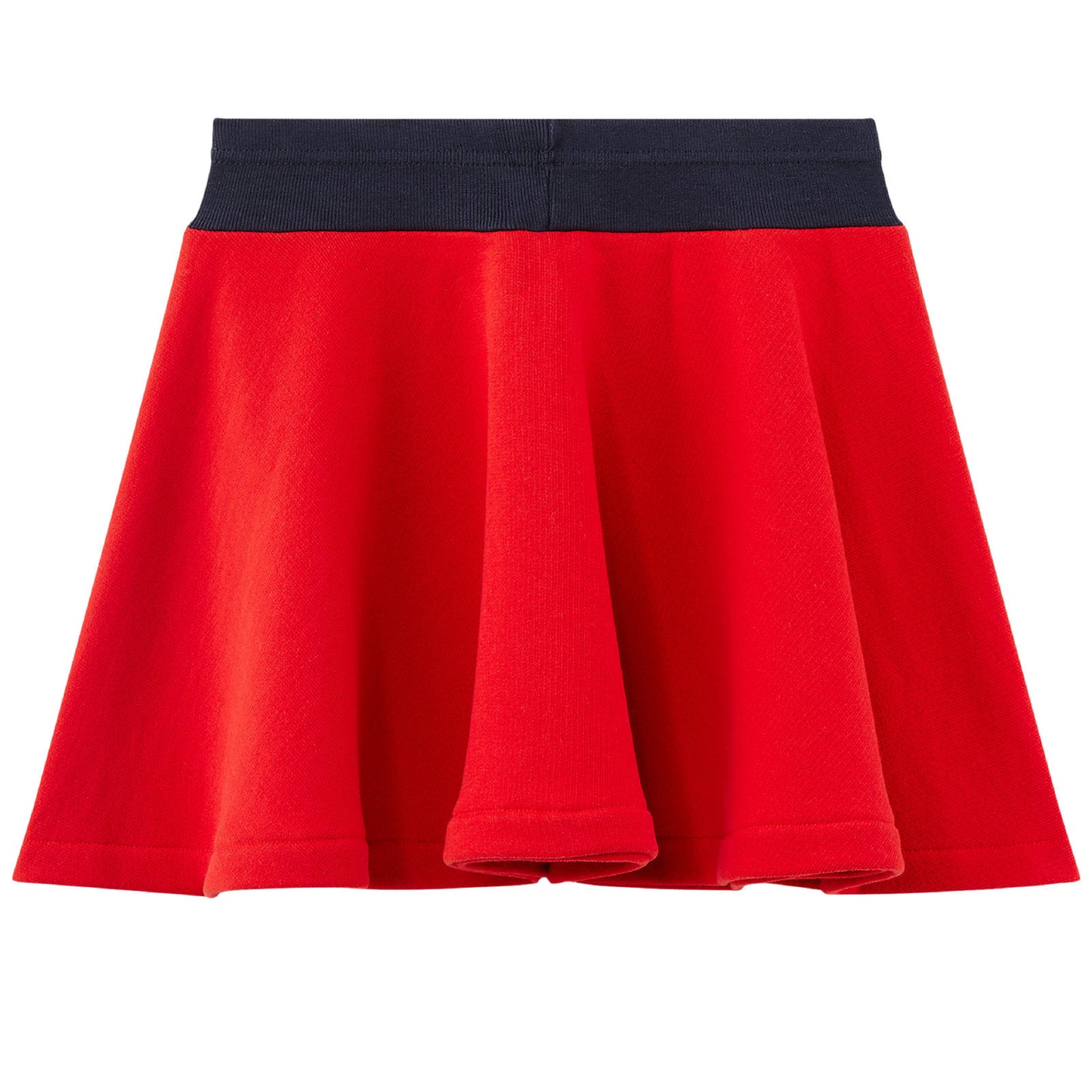 Petit Bateau Girls Fleece Red Skirt with Gold Details (4Y, 12Y)