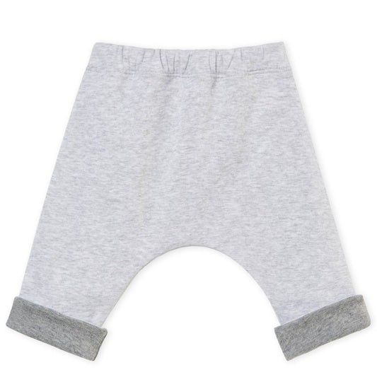 Petit Bateau Baby's Lined Soft Cotton Pants in Grey (3m)