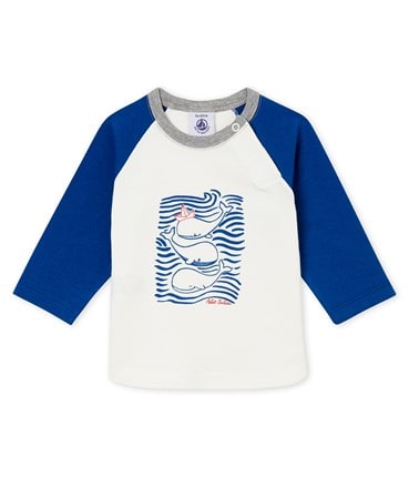 Petit Bateau Baby Boy's Long Sleeve Graphic T-shirt (3m, 6m)