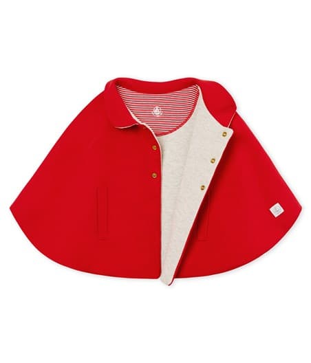Petit Bateau Unisex Baby Cape in Red (One size)