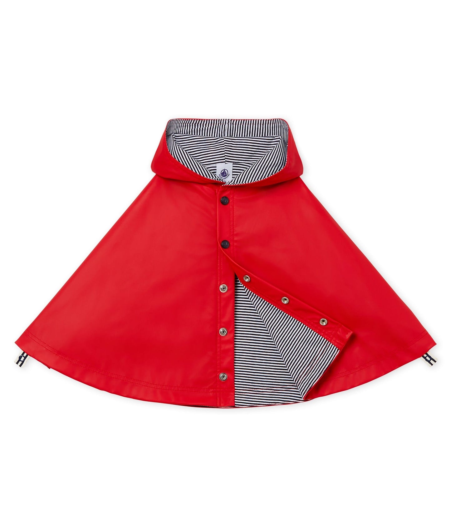 Petit Bateau Baby Rain Cape Red (One Size, fits babies up to 3Y)