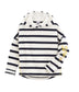 Petit Bateau Girls Hooded Breton Top (Size 3, 4)