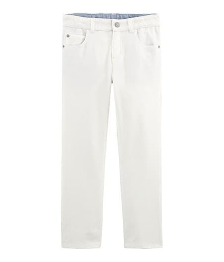 Petit Bateau Boy Pants in White (Size 4, 6, 8)