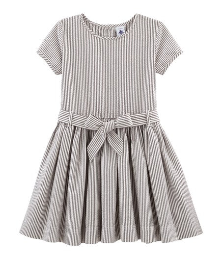 Petit Bateau Girl's Short Sleeved Dress (Size 3)