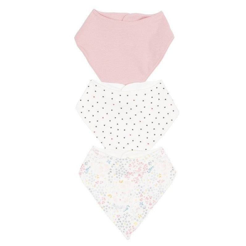 Petit Bateau Floral Bibs Gift Set (Set of 3)