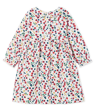 Petit Bateau Baby Girls' Long-Sleeved Floral Dress (6m, 12m, 18m)