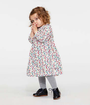 Petit Bateau Baby Girls' Long-Sleeved Floral Dress (6m, 12m, 18m)