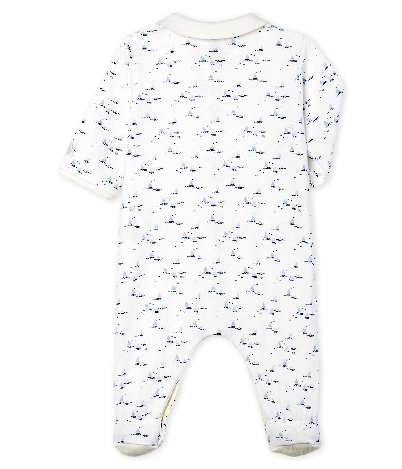 Petit Bateau Baby Boy Tube Knit Footie (9m)