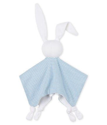 Petit Bateau Baby Blue Bunny Toy