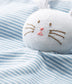 Petit Bateau Baby Blue Bunny Toy