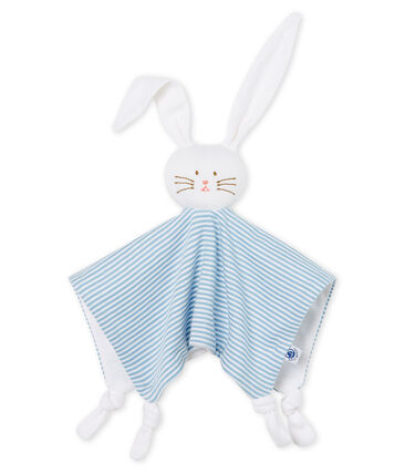 Petit Bateau Baby Blue Bunny Toy