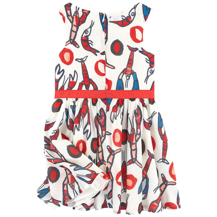 Catimini Girl's Lobster Printed Voile Dress (Size 4, 6)