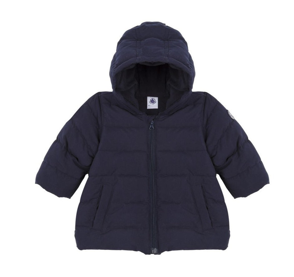 Petit Bateau Baby Hooded Jacket in Navy (12m, 18m, 24m, 36m)