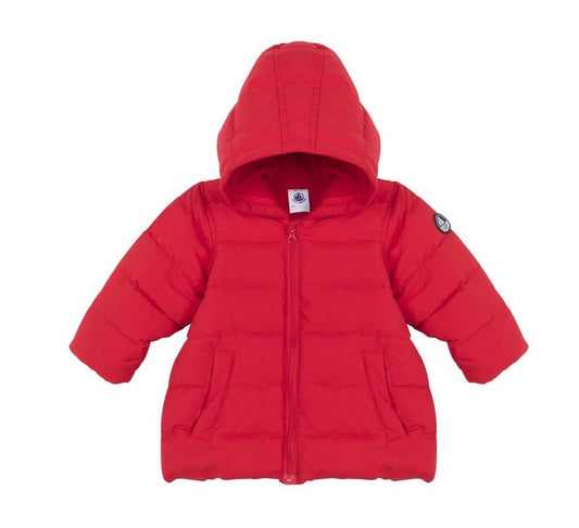 Petit Bateau Baby Hooded Jacket in Red (12m, 18m, 24m)