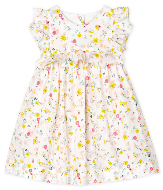Petit Bateau Baby Girls' Printed Short-Sleeved Dress (6m, 12m)