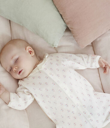 Petit Bateau Baby Girls' Ribbed Sleep-suit (3m, 9m)