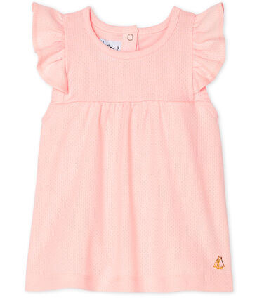 Petit Bateau Baby Girl's Short-Sleeved Blouse in Pink (18m, 24m)