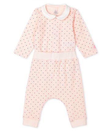 Petit Bateau Baby Girls' Ribbed Clothing 2-Piece Set (18m)