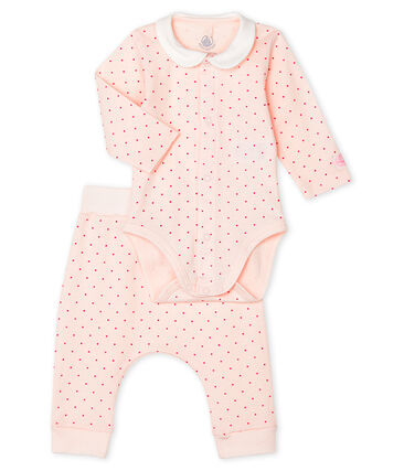 Petit Bateau Baby Girls' Ribbed Clothing 2-Piece Set (18m)