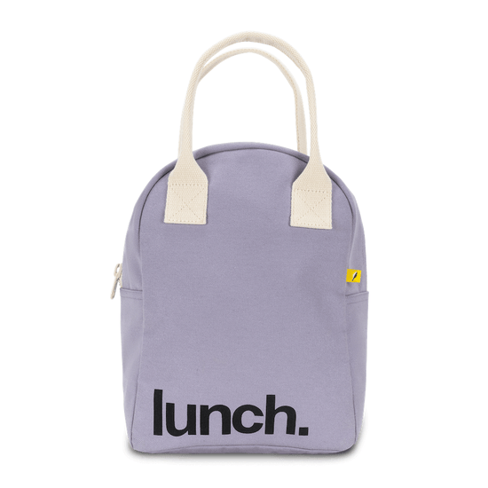 Fluf Zipper Lunch Bag - Lavender