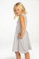 Chaser Girls Baby Rib Tank Dress - Grey (Size 3, 4)