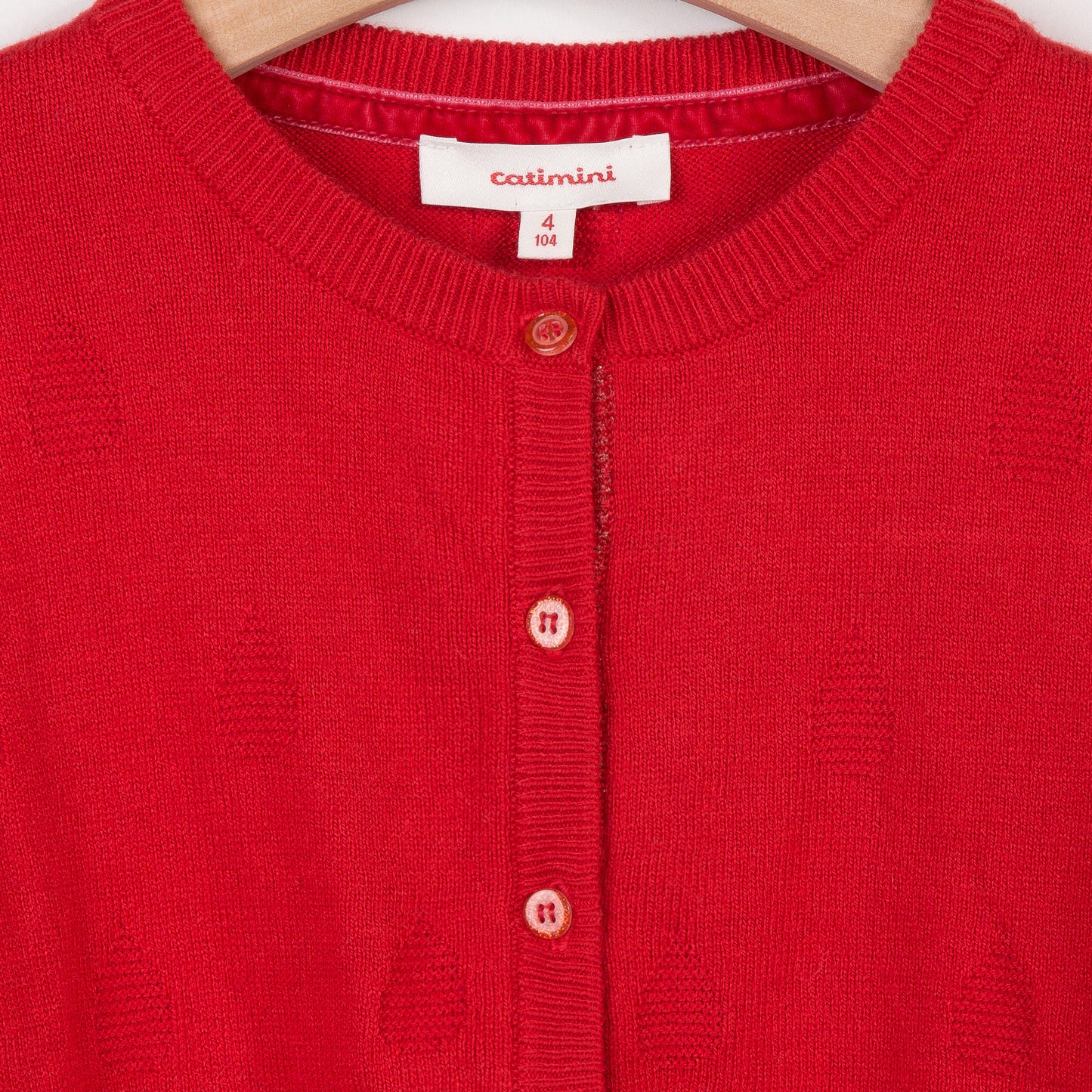 Catimini Textured Knit Cardigan (Size 5)