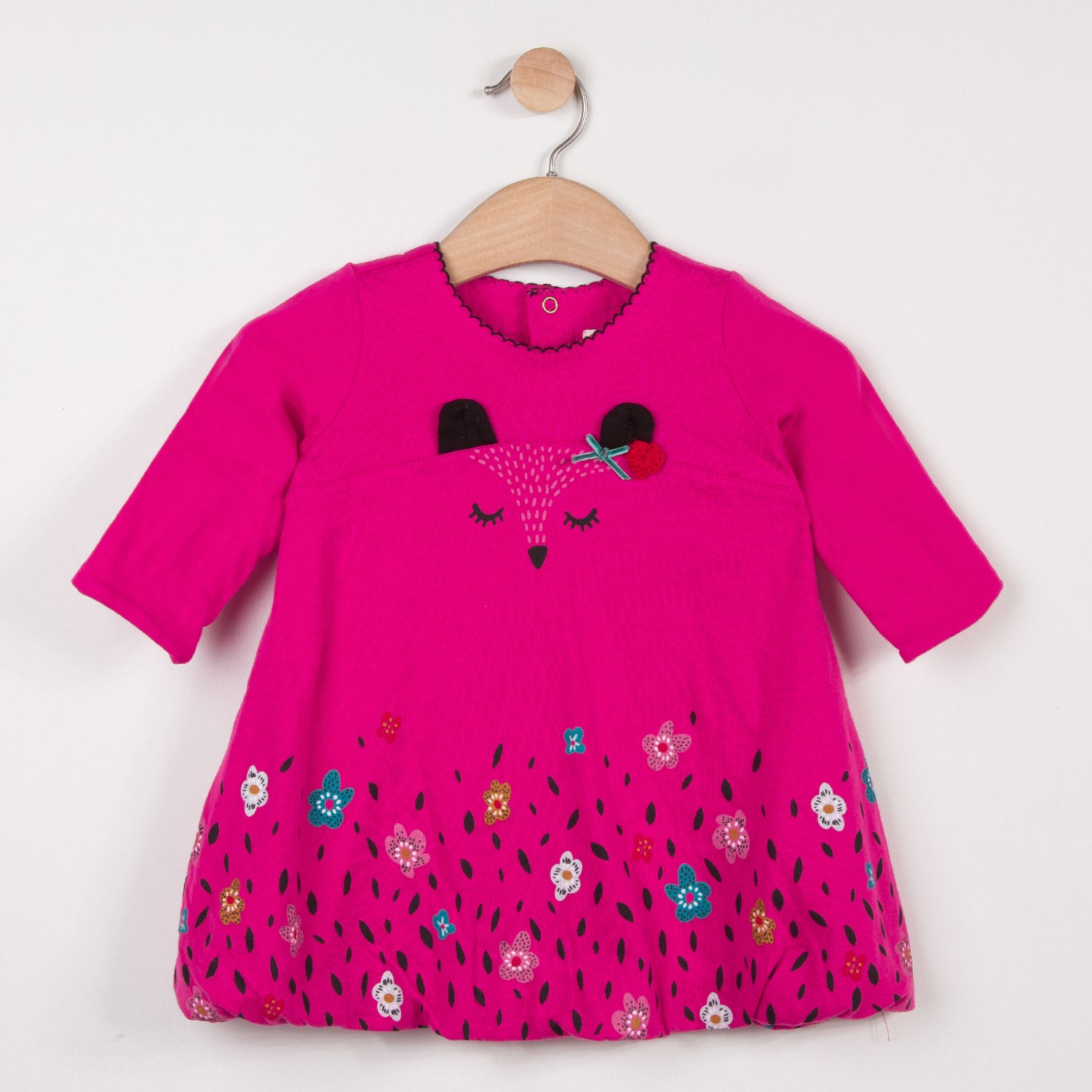 Catimini Jersey Bubble Dress with Charming Pattern