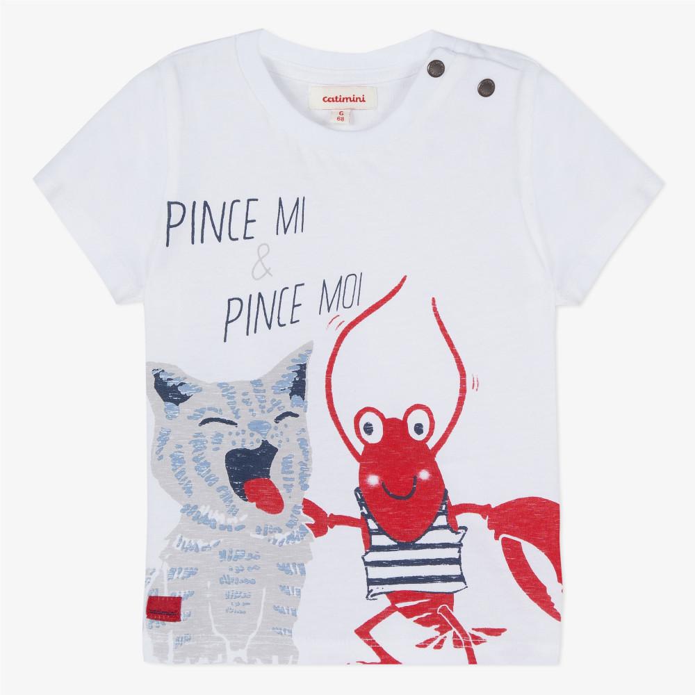 Catimini T-shirt with Lobster Motif (6m, 12m)