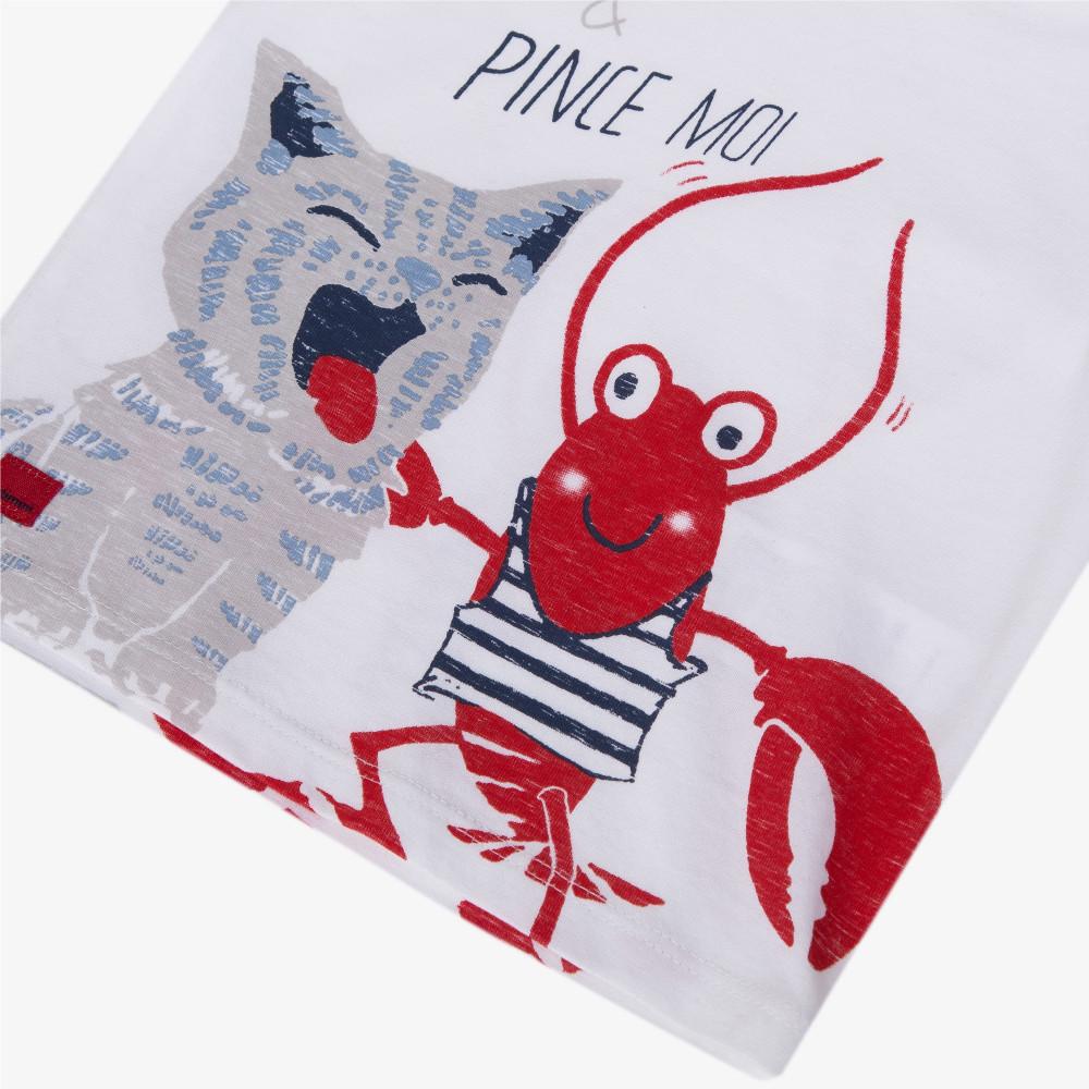 Catimini T-shirt with Lobster Motif (6m, 12m)