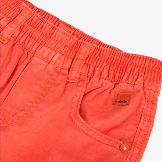 Catimini Boy Overdyed Bermuda Shorts in Orange (Size 4, 8)