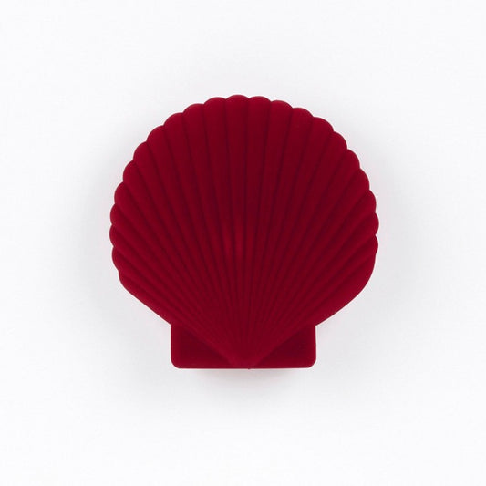 DOIY Red Velvet Shell Jewelry Box