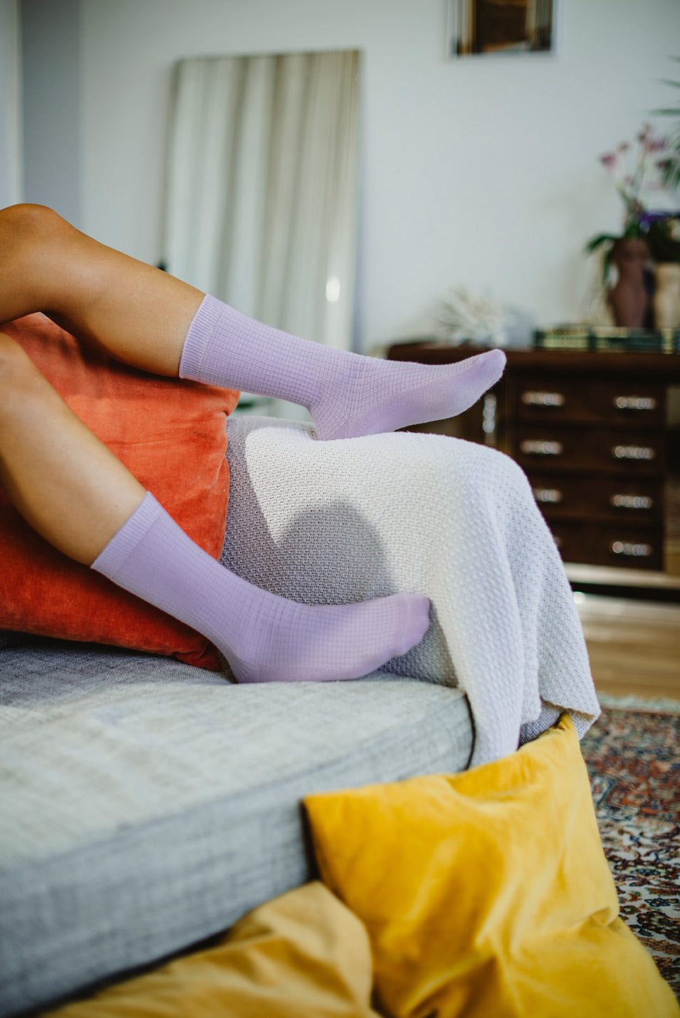 DOIY Yoga Mat Socks Purple