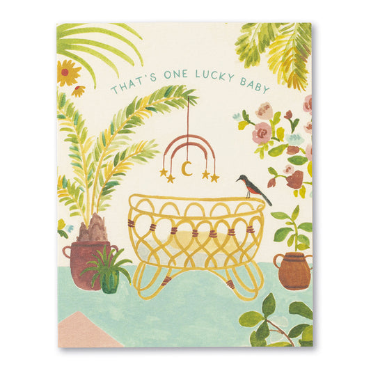 Welcome Baby Card - THAT’S ONE LUCKY BABY...