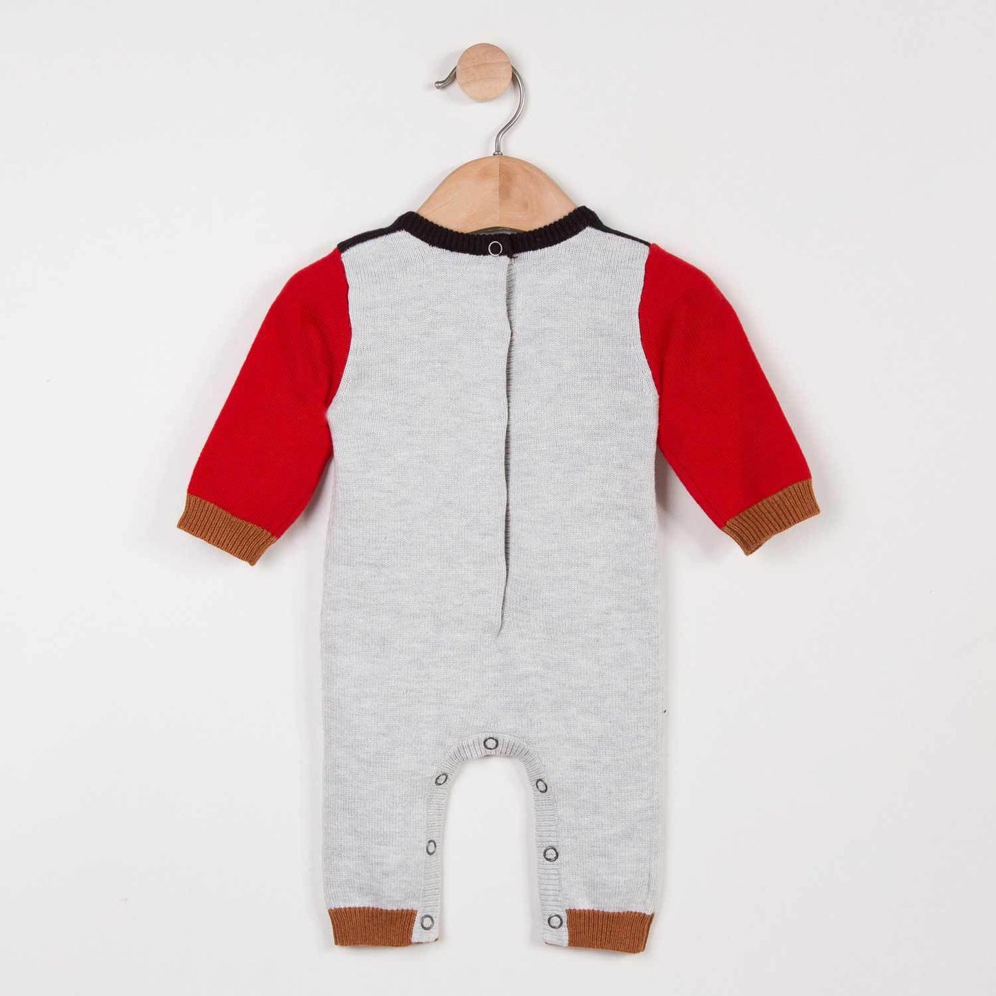 Catimini Long Knit Jumpsuit with Rock Pattern