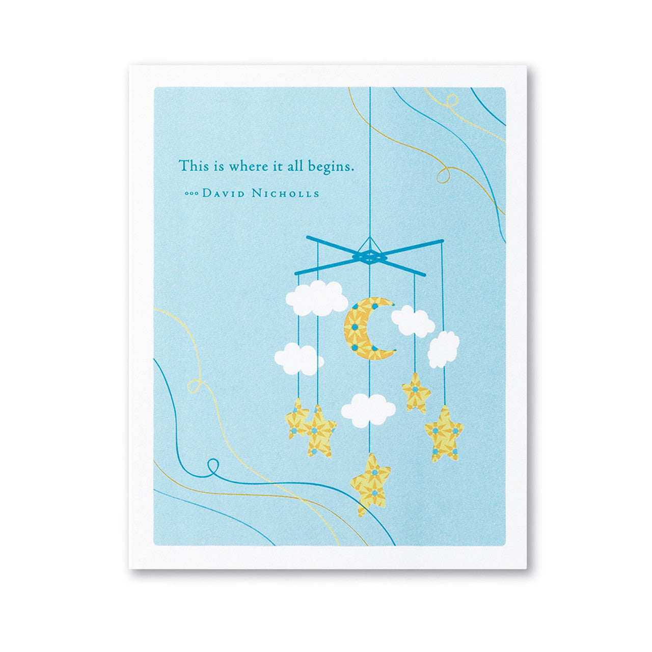 Welcome Baby Card - "THIS IS WHERE IT ALL BEGINS."