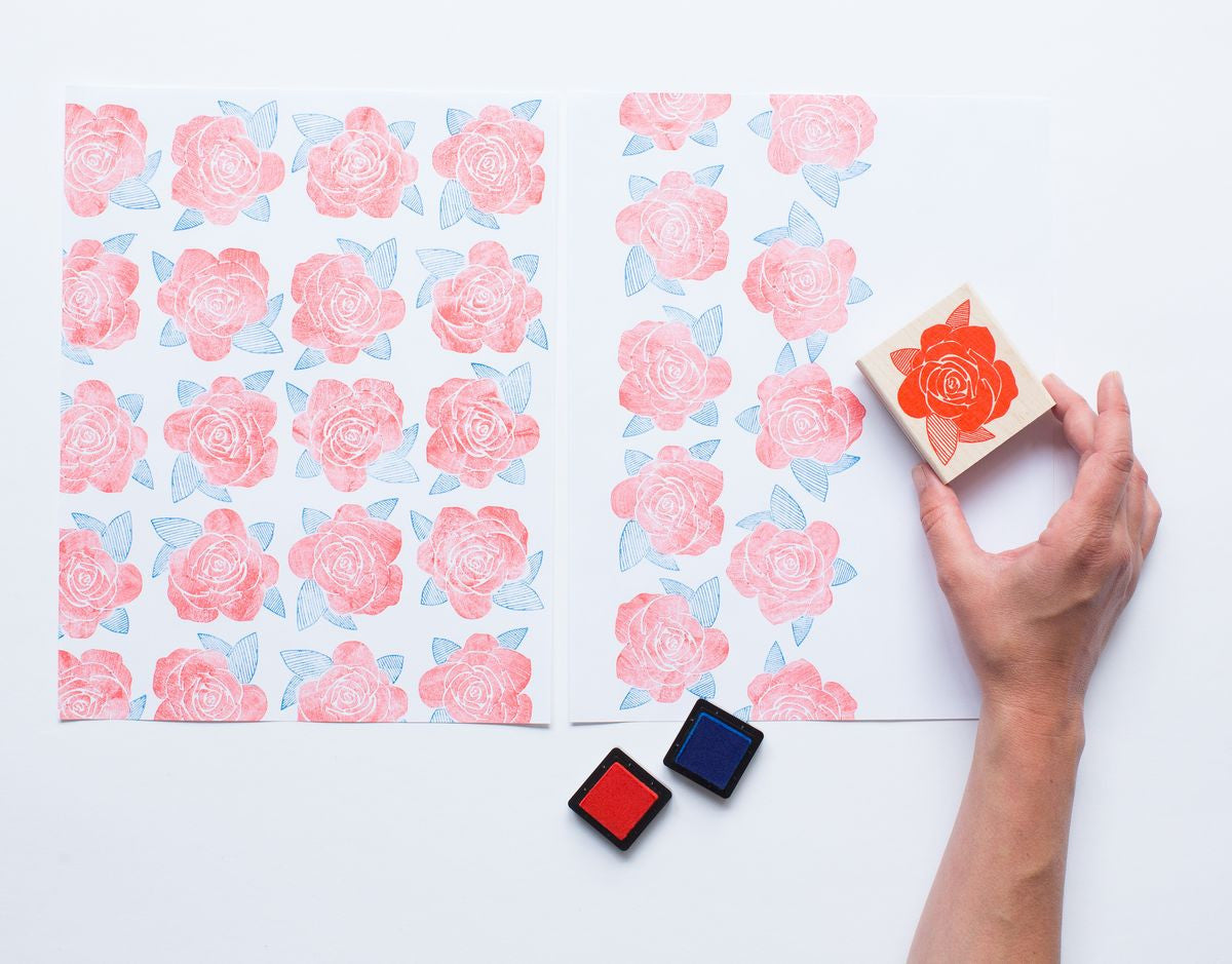 Rose Pattern Stamp Set