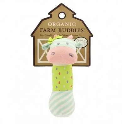 Organic Farm Buddies Belle Cow Squeaky