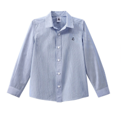 Petit Bateau Boy Striped Blue Shirt