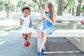 Yosi Samra Ballet Flat in Mezzo Blue with Pom-Pom (Size 7, 9, 10)