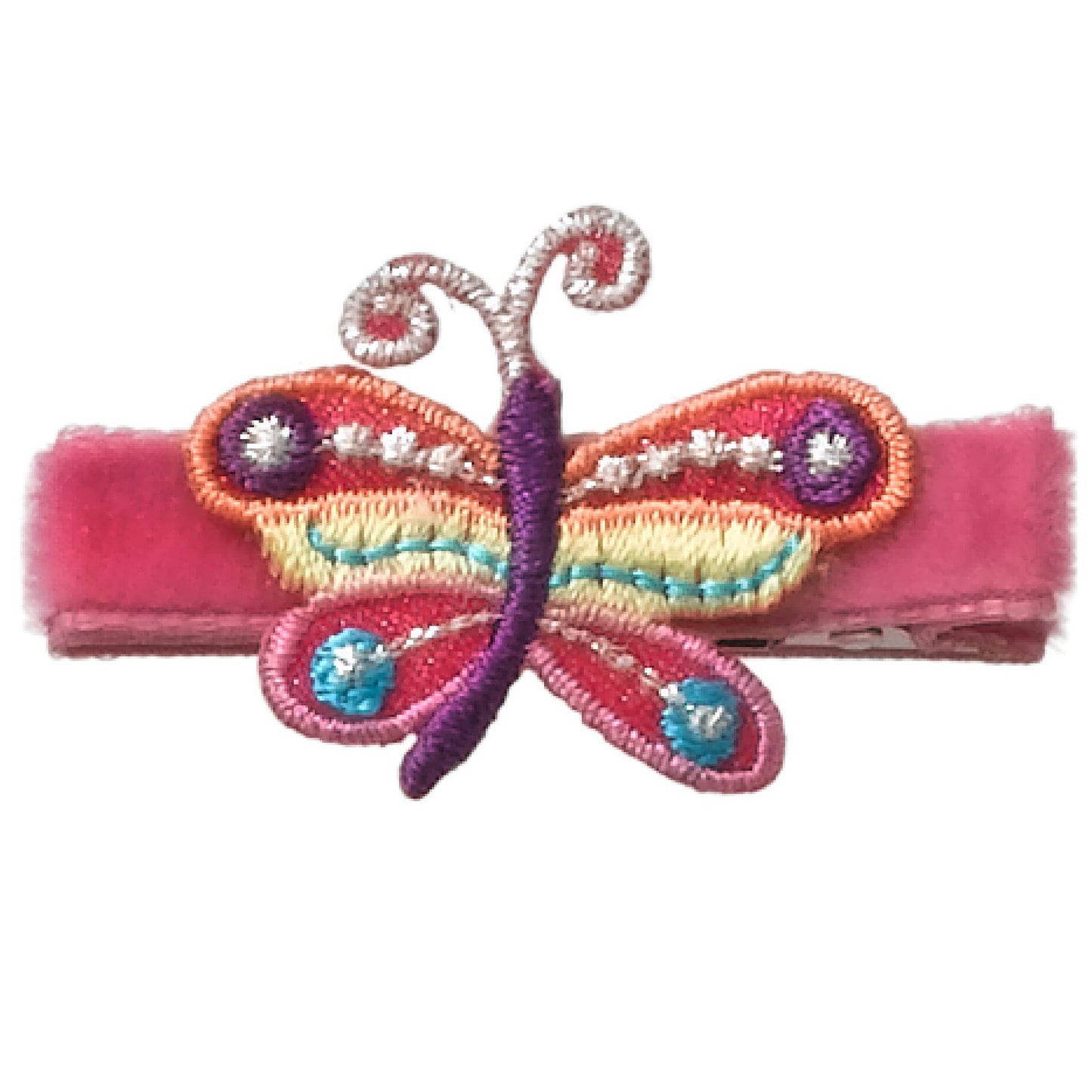 Jayla Shocking Pink Butterfly Hair Clip