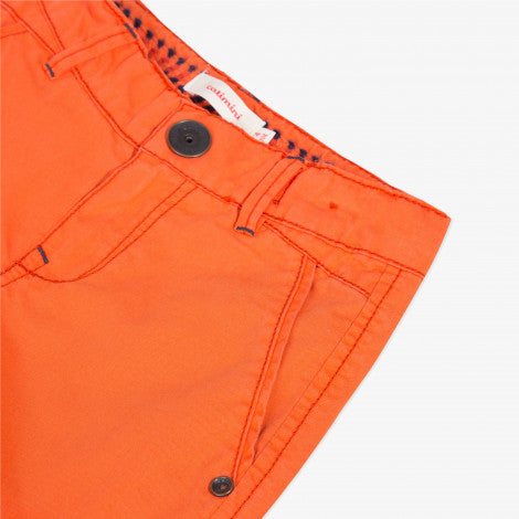 Catimini Fiery Orange Pigmented Bermuda Shorts